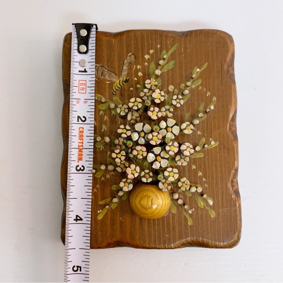 Vintage Nails Flower Floral Wood Tapping Art Decor Set - Picture 5 of 6